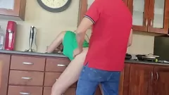 Brunette's Doggystyle Delight: Big Cock, Ass Shaking & Creampie!